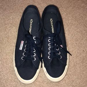New navy superga sneakers